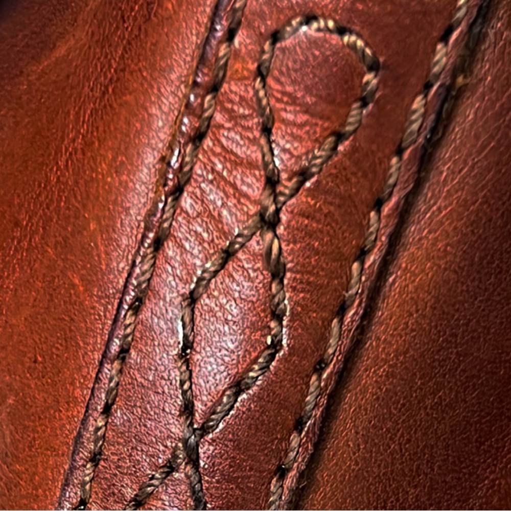 FRYE Corinne Over The Knee Leather Heeled Boots Size 8 Cognac Brown - Picture 11 of 13